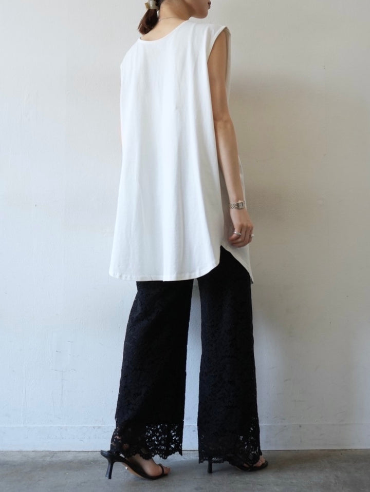 [Pre-order] Box Sleeve Round Hem Tops/Off