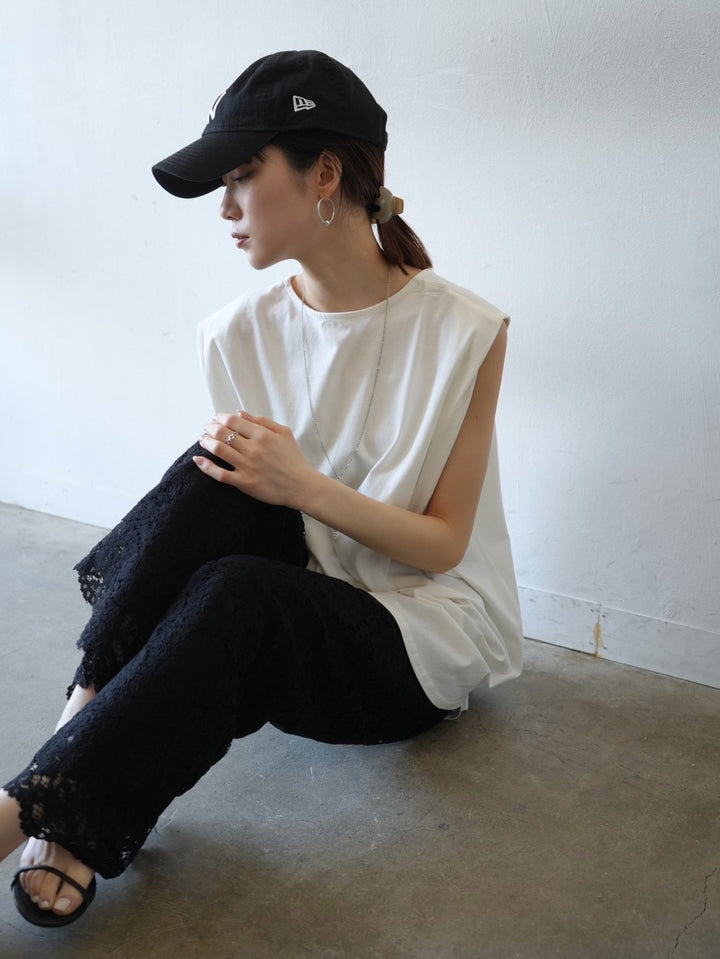 [Pre-order] Box Sleeve Round Hem Tops/Off