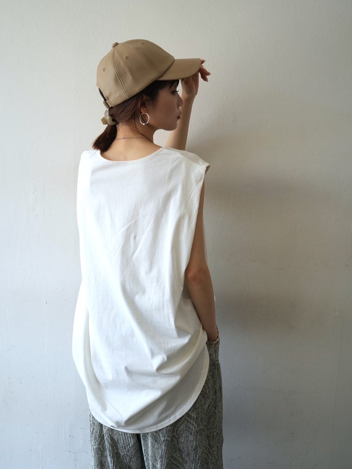 [Pre-order] Box Sleeve Round Hem Tops/Off