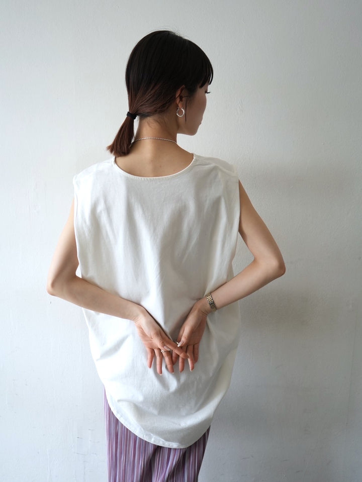 [Pre-order] Box Sleeve Round Hem Tops/Off