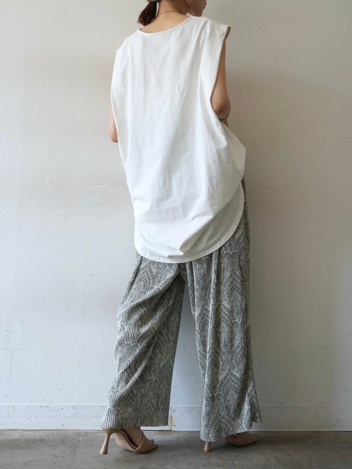 [Pre-order] Box Sleeve Round Hem Tops/Off