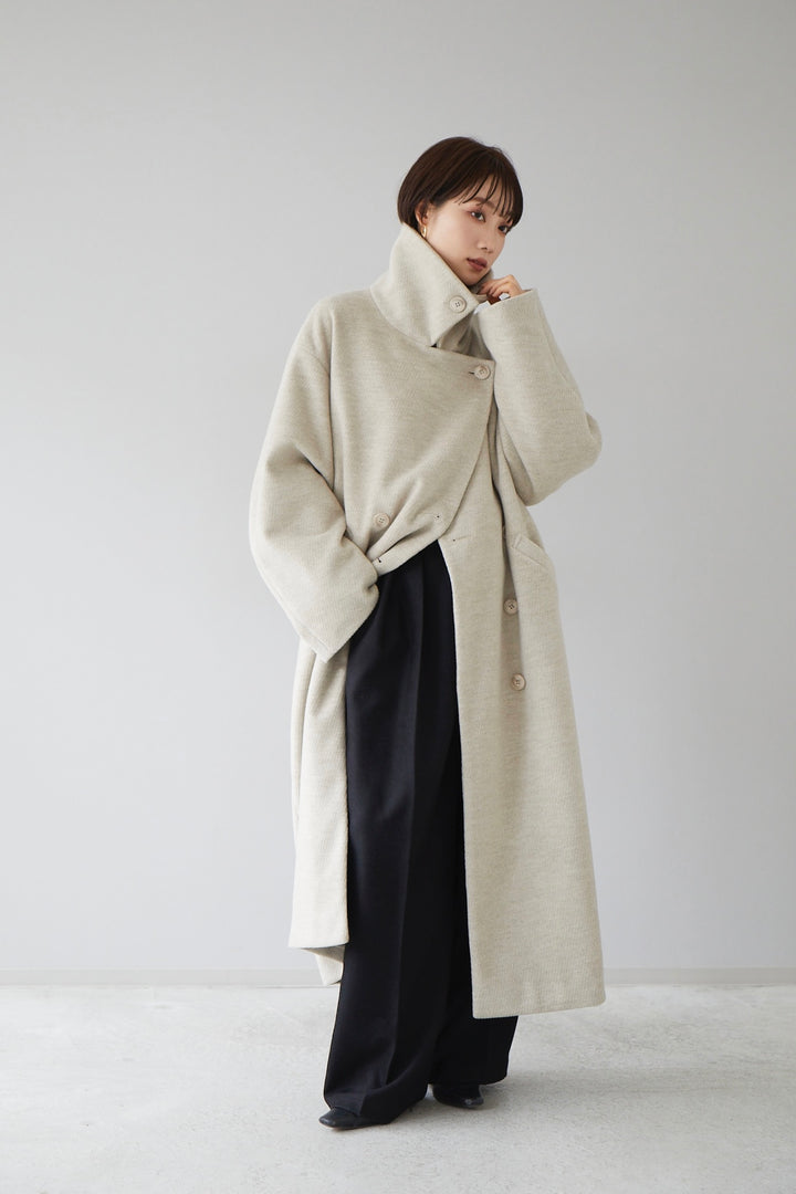 [予約]cocoon long coat / beige