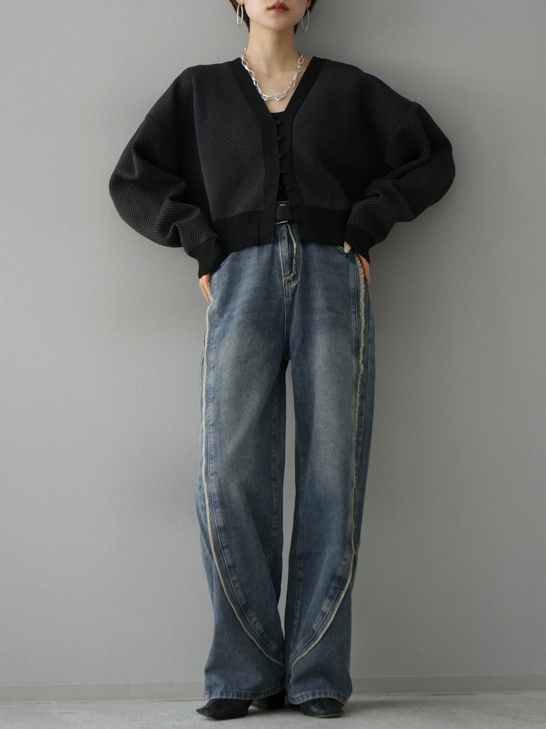 [Pre-order] Fringe Boyfriend Denim/Blue