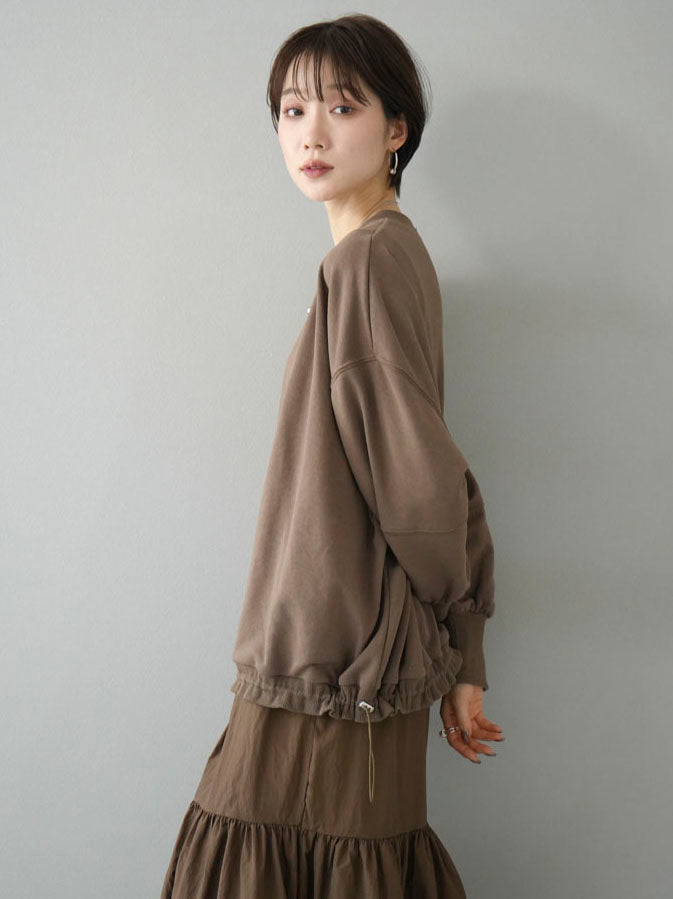 [Pre-order] Sweat docking dress/brown