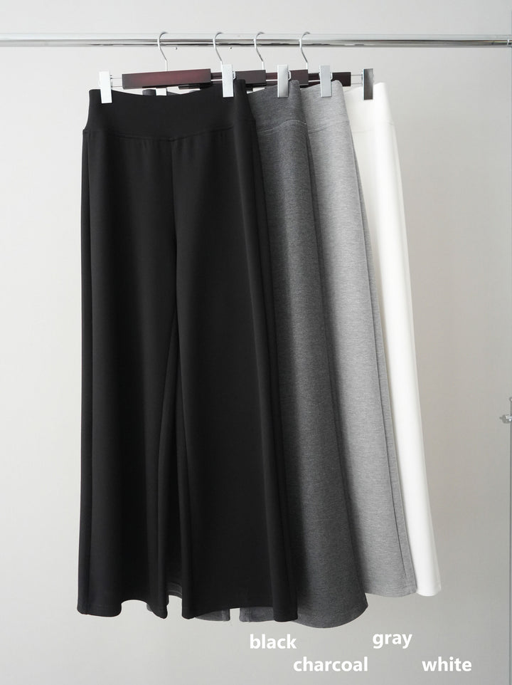 [SET]アシンメトリーオフショルポンチプルオーバー+レーストリムキャミソール+イージーポンチワイドパンツ(3set)