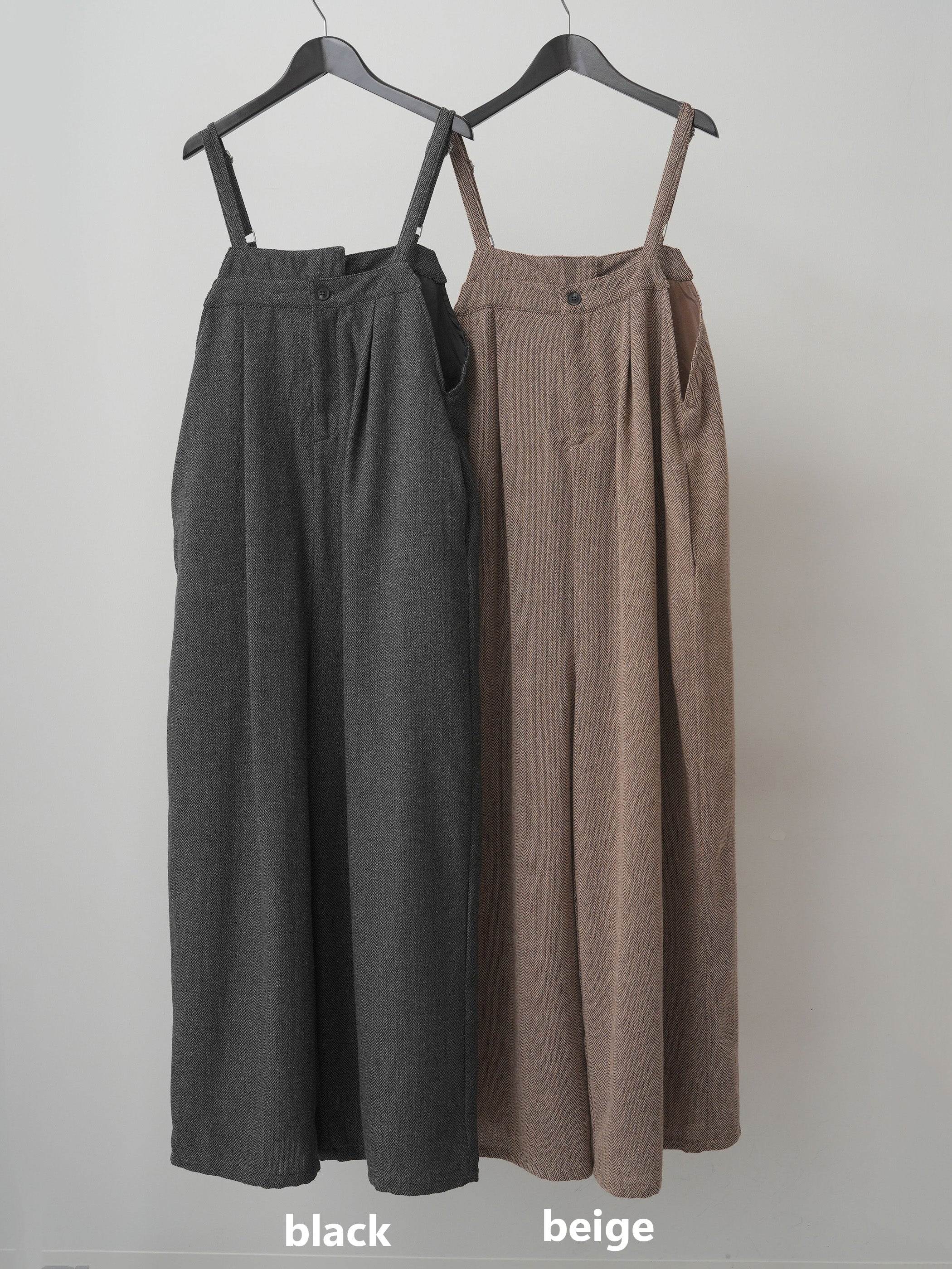 SET]ヘリンボーンサロペット+ヘリンボーンサロペット(2set) – Lumier