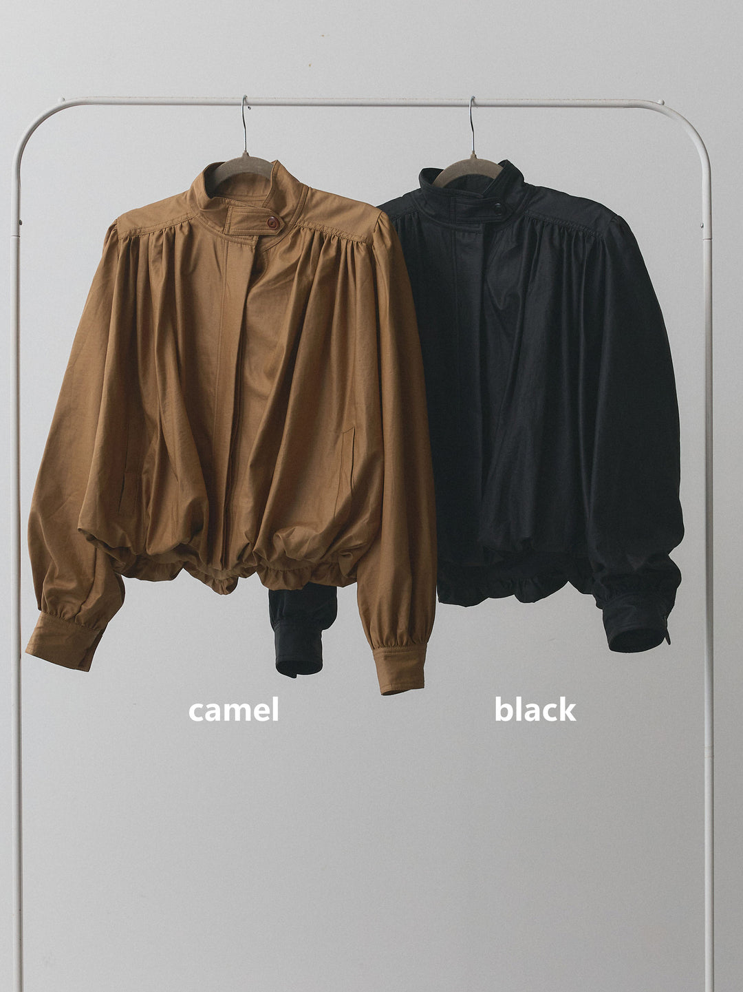 【Allure】[SET]透かし編みニットトップス＆スカート3SET+ベルト付バルーンレザーブルゾン(2set)