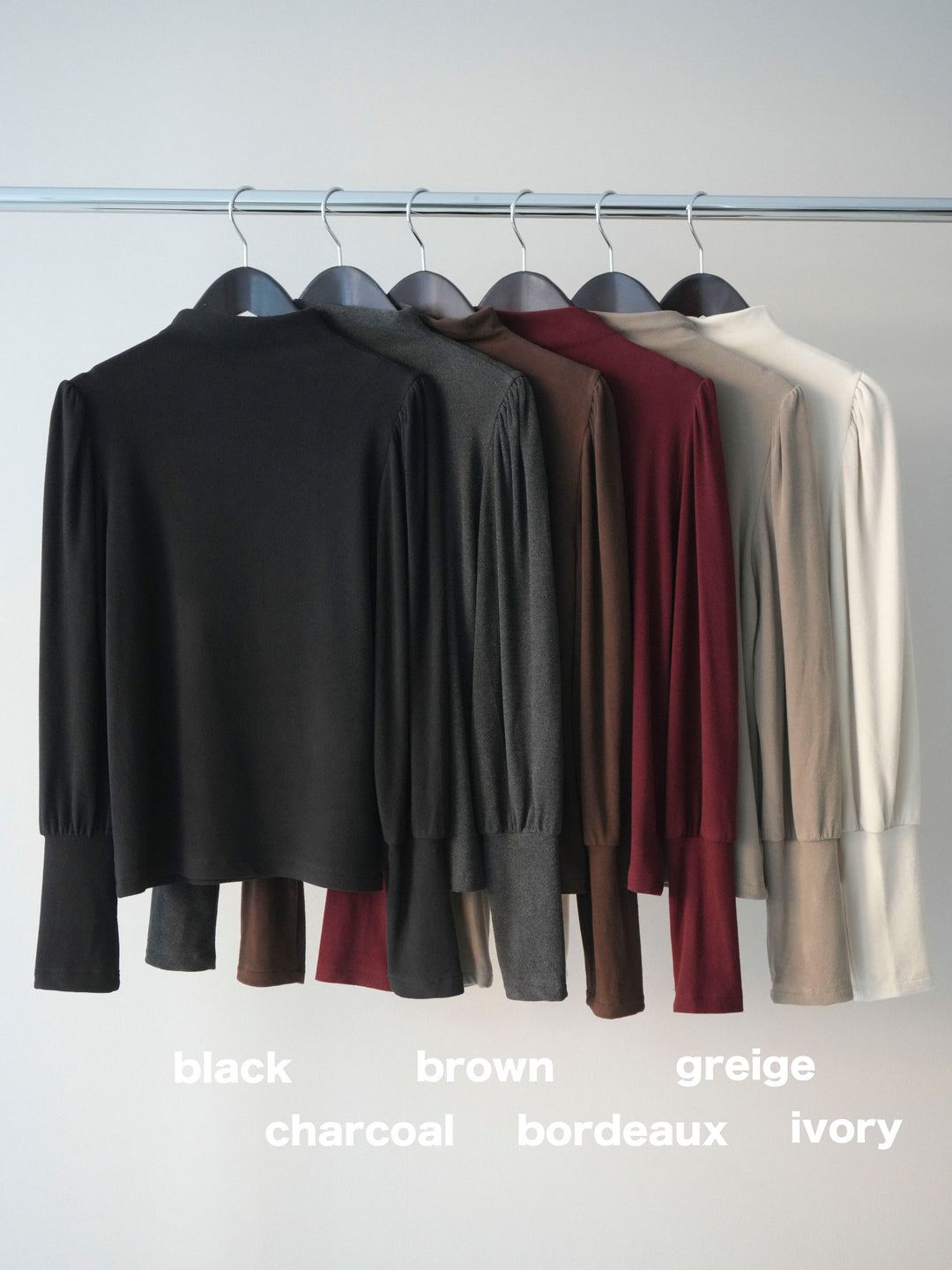 [SET]プチネックパワーショルダー起毛トップス+チェック柄フリルハイウエストマキシスカート(2set)