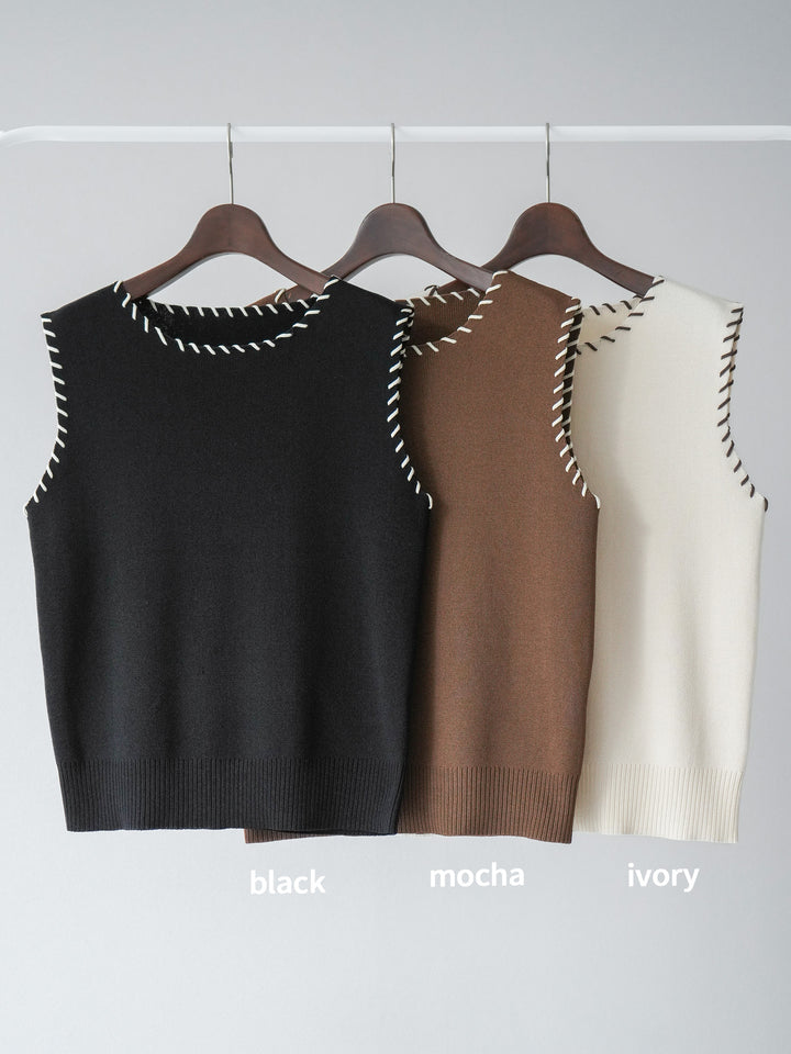 [SET] 亞麻手織套頭衫 + 亞麻手織緊身裙 (2 件套)