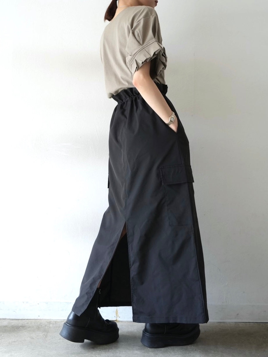 ベネシャンカーゴスカート/ブラック