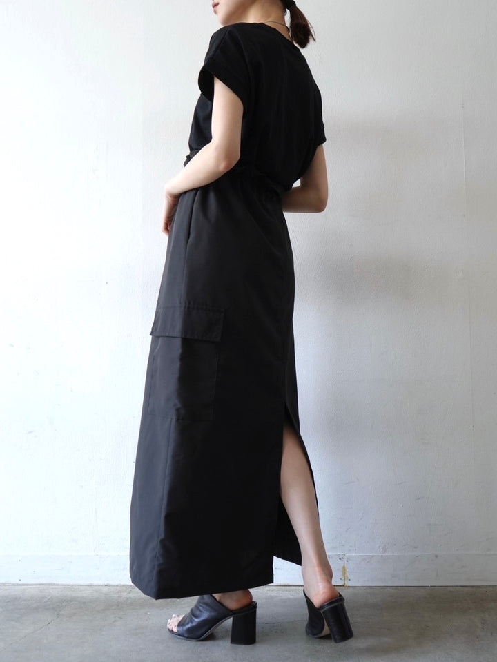 ベネシャンカーゴスカート/ブラック
