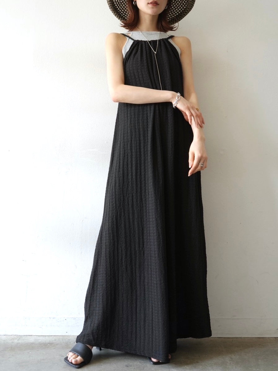 [Pre-order] Willow Stretch Cami Dress/Black