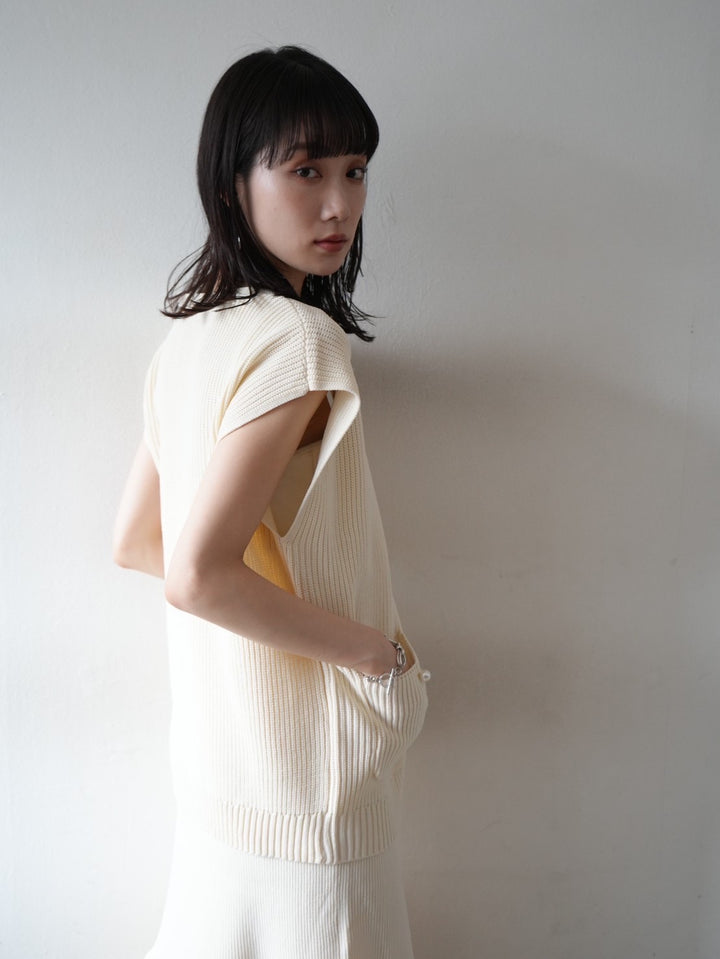 [Pre-order] Mermaid polyester knit skirt/ivory
