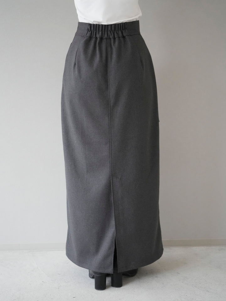 [Pre-order] Brushed twill skirt/gray