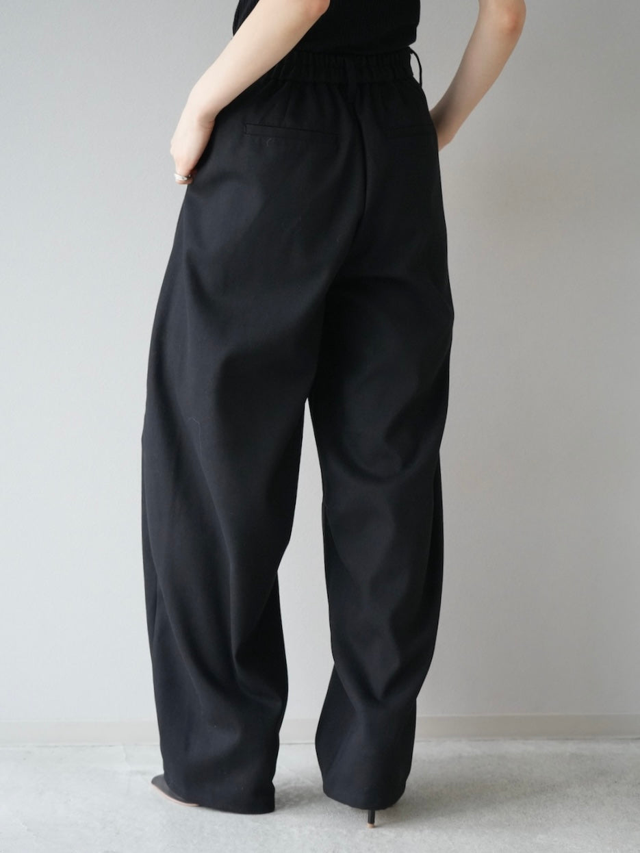 [Pre-order] Brushed Twill Curve Pants/Black