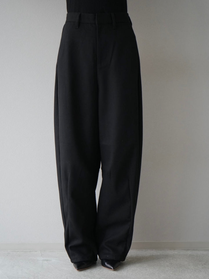 [Pre-order] Brushed Twill Curve Pants/Black