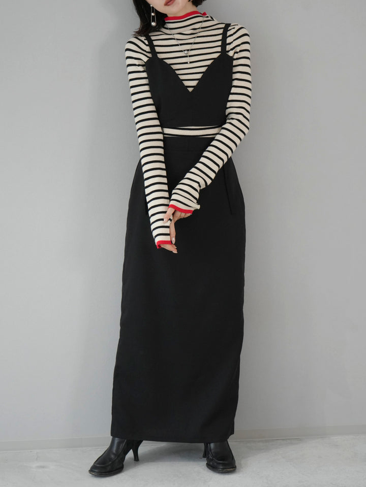 [Pre-order] Bustier Cami Dress/Black