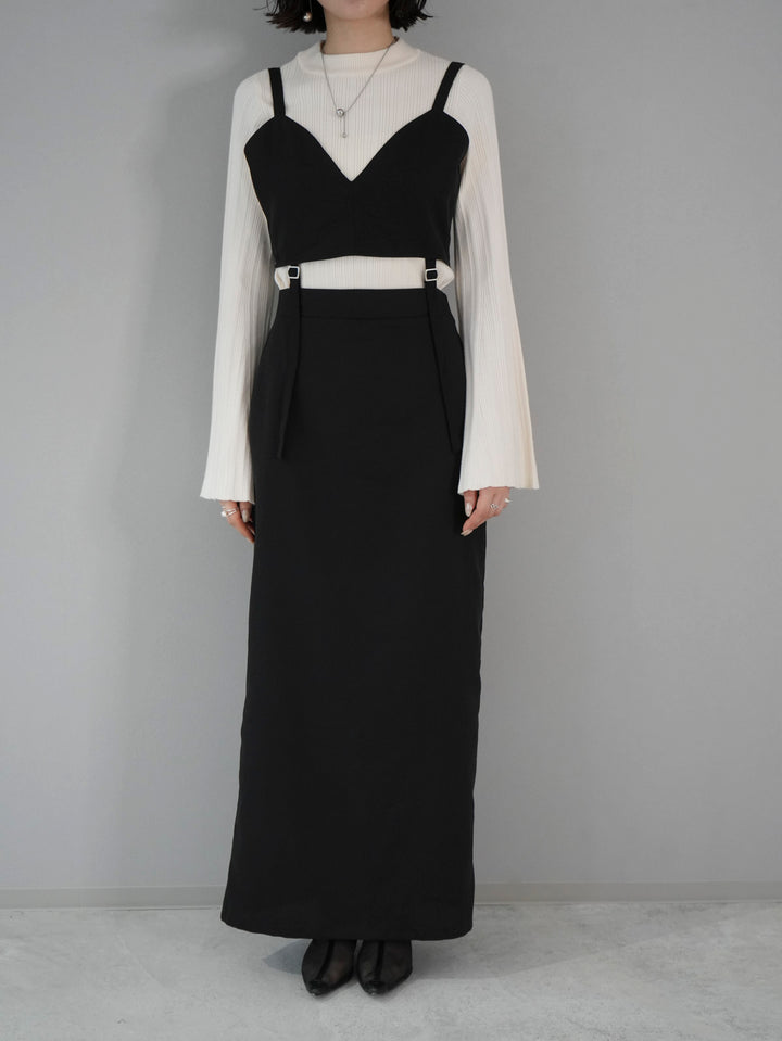 [Pre-order] Bustier Cami Dress/Black