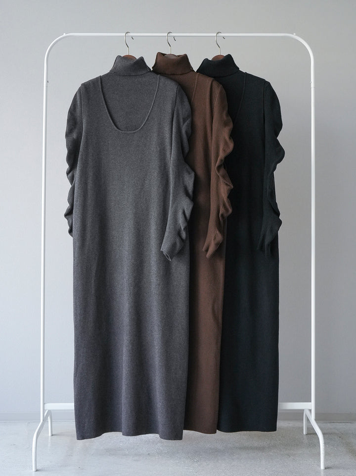 [SET] 設計袖高領針織＆無袖套裝 + 設計袖高領針織＆無袖套裝 (2set)