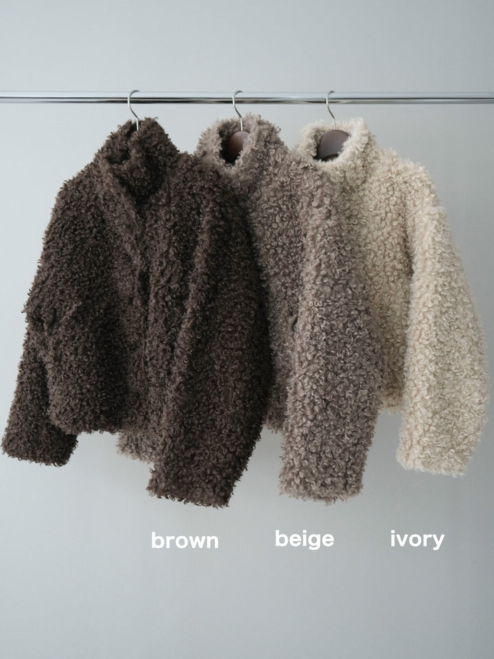 [SET]プードルファーミドルスタンドブルゾン+プードルファーミドルスタンドブルゾン(2set)