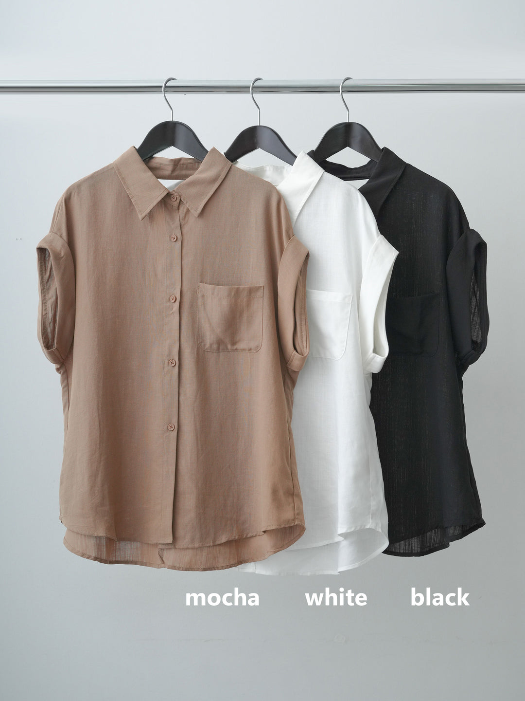 [SET]バックレースフレンチシャツ+クレープデシンタックワイドパンツ(2set)