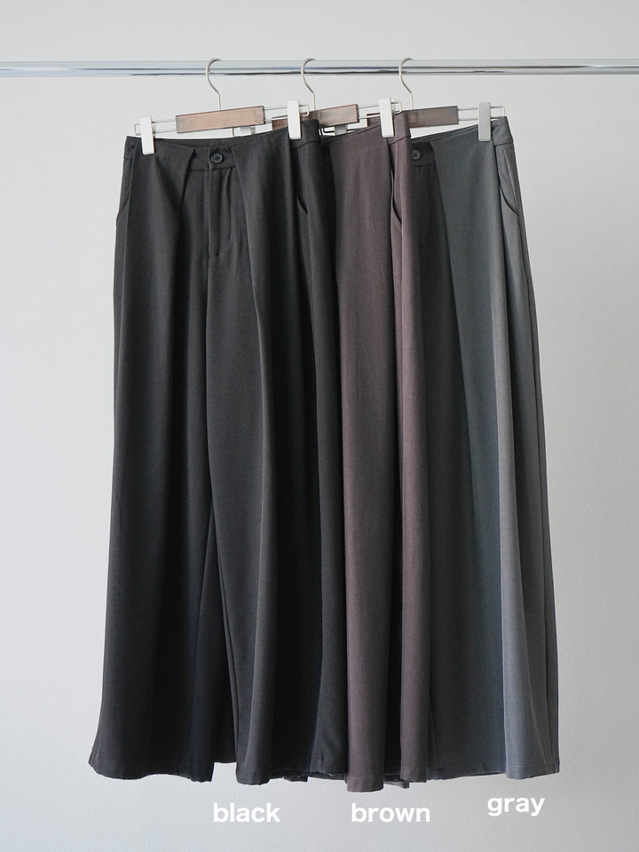 [SET]バラクラバSETニットプルオーバー+ベルトループデザインワイドパンツ(2set)