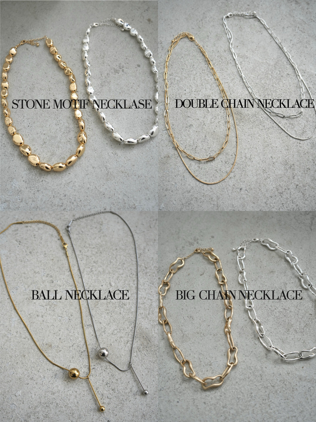 [SET] Mellow design sheer top + choice of necklace set (2 sets)