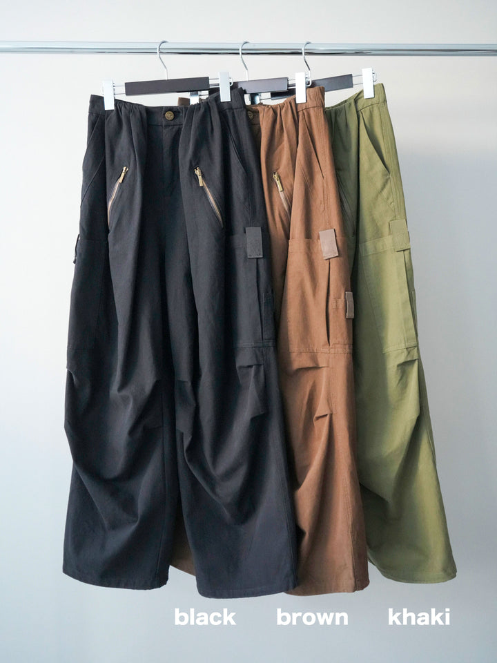 [SET]フリルビスチェドッキングスポンジニットプルオーバー+コットンタックループパンツ(2set)