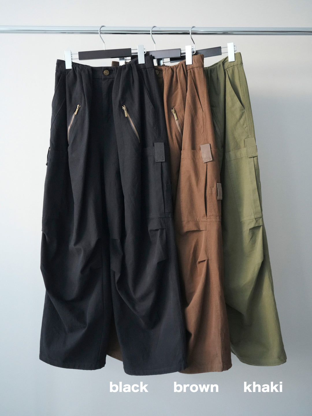 [SET]裾シャツレイヤードダメージニットプルオーバー+コットンタックループパンツ(2set)