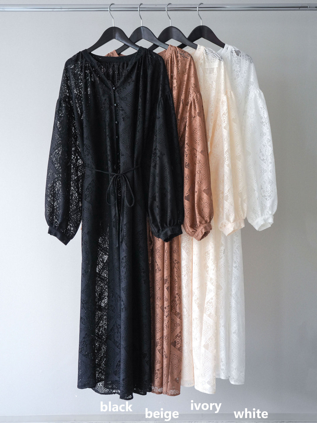 [SET]シアーレースロングガウン+シアーレースイージーパンツ(2set)