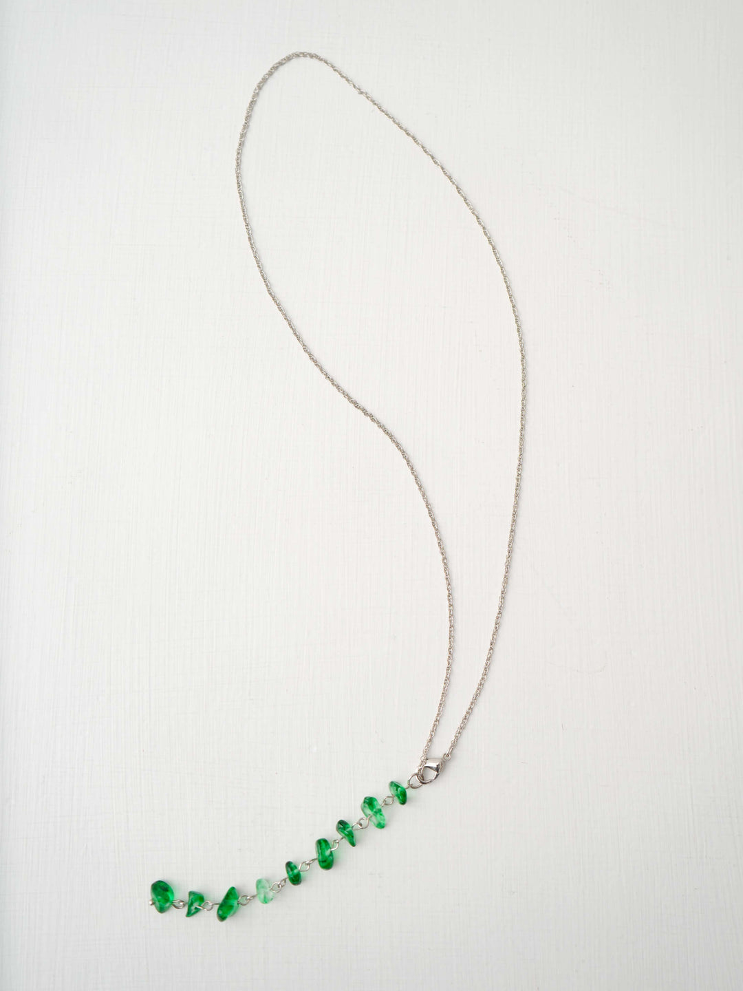 [予約]カラーストーンネックレス/green