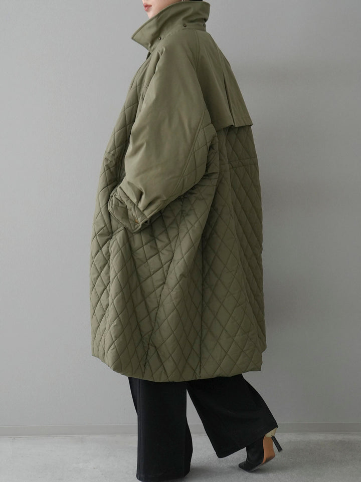 [Pre-order] 2WAY Quilted Coat/Khaki