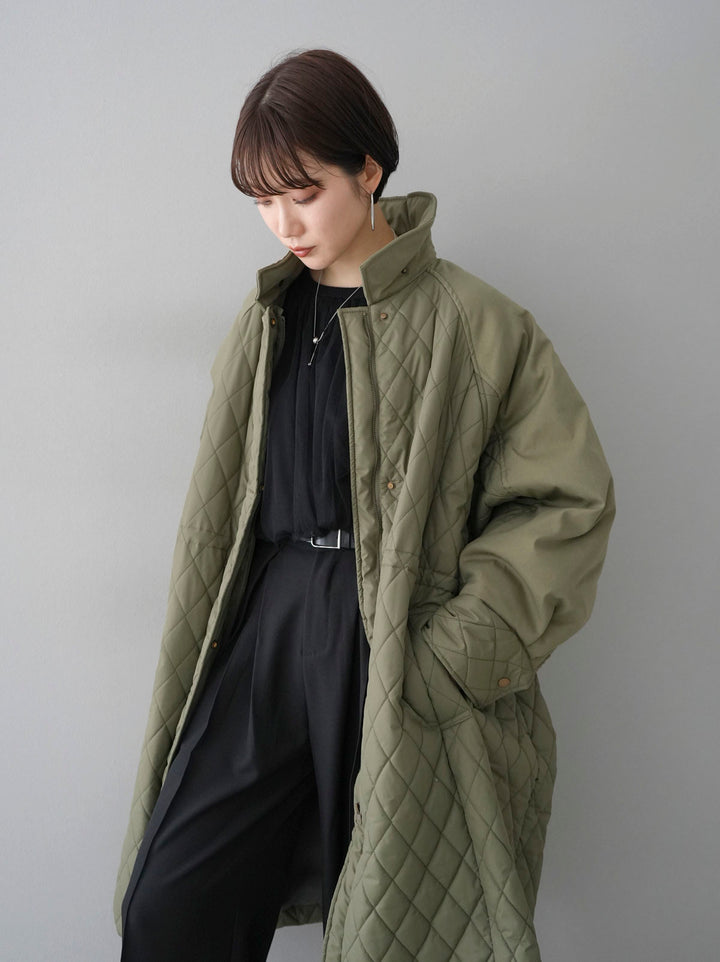 [Pre-order] 2WAY Quilted Coat/Khaki
