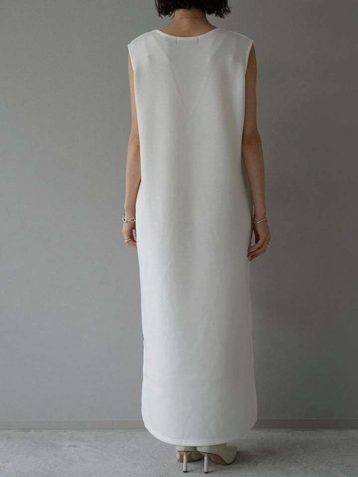 [Pre-order] Ponte crop top ensemble dress/ivory