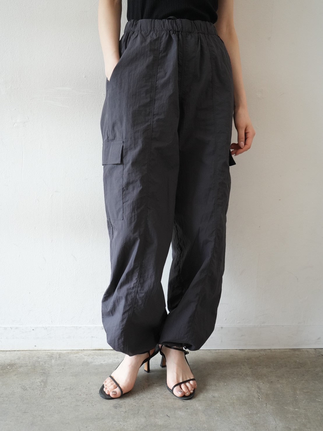 Pre-order] Drawstring Work Pants/Charcoal – Lumier