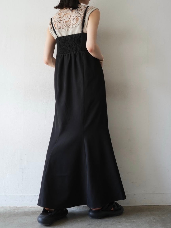 Strap Mermaid Dress/Black
