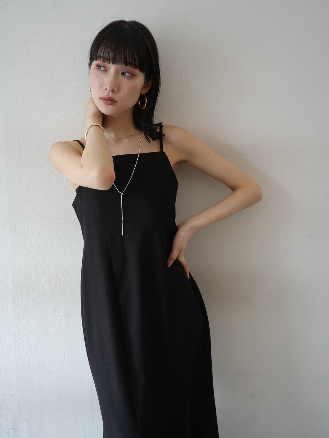 Strap Mermaid Dress/Black