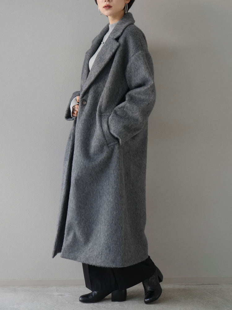 [Pre-order] Shaggy Chester Coat/Charcoal