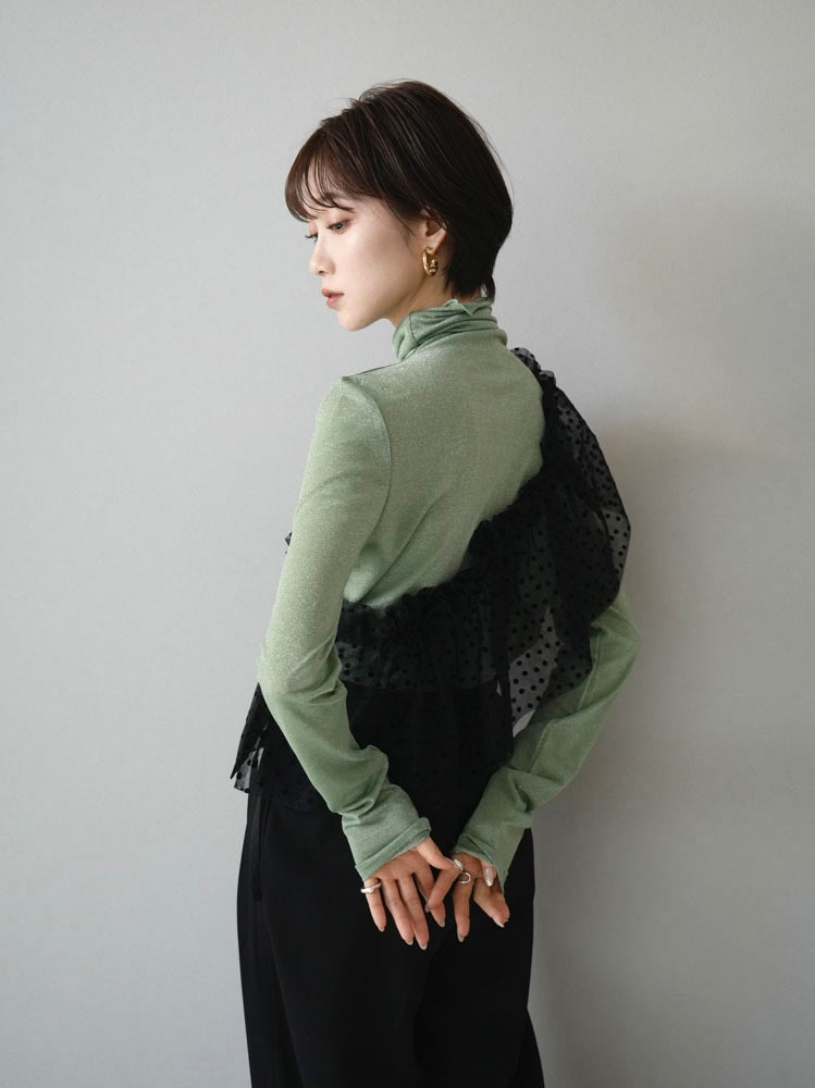 予約]チュールサッシュベルト/ドット – Lumier