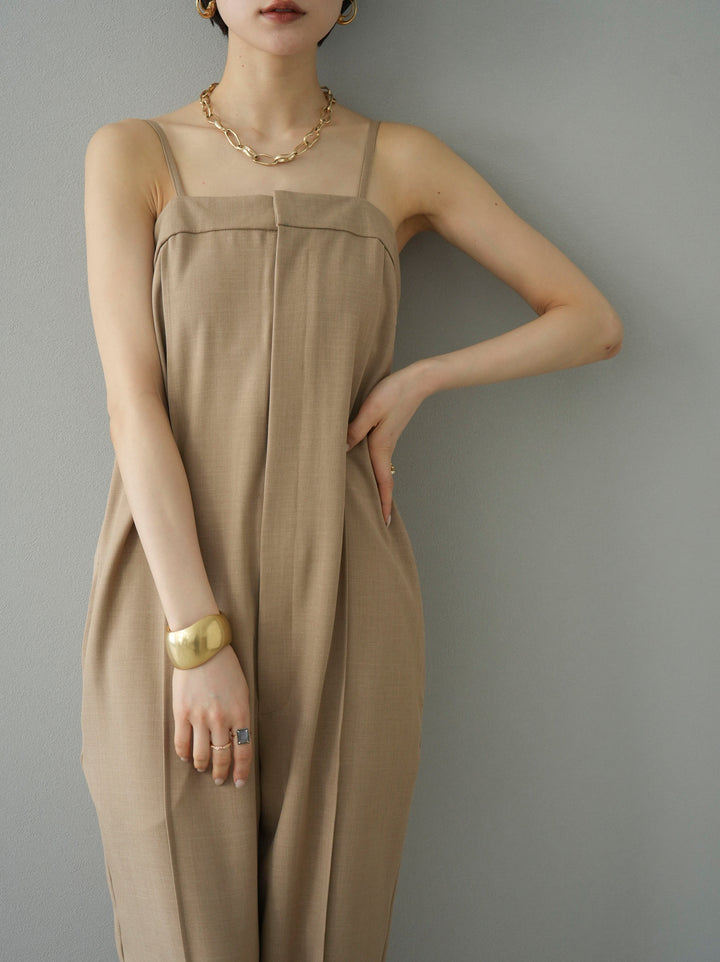 [Pre-order] Camisole over overalls/Beige