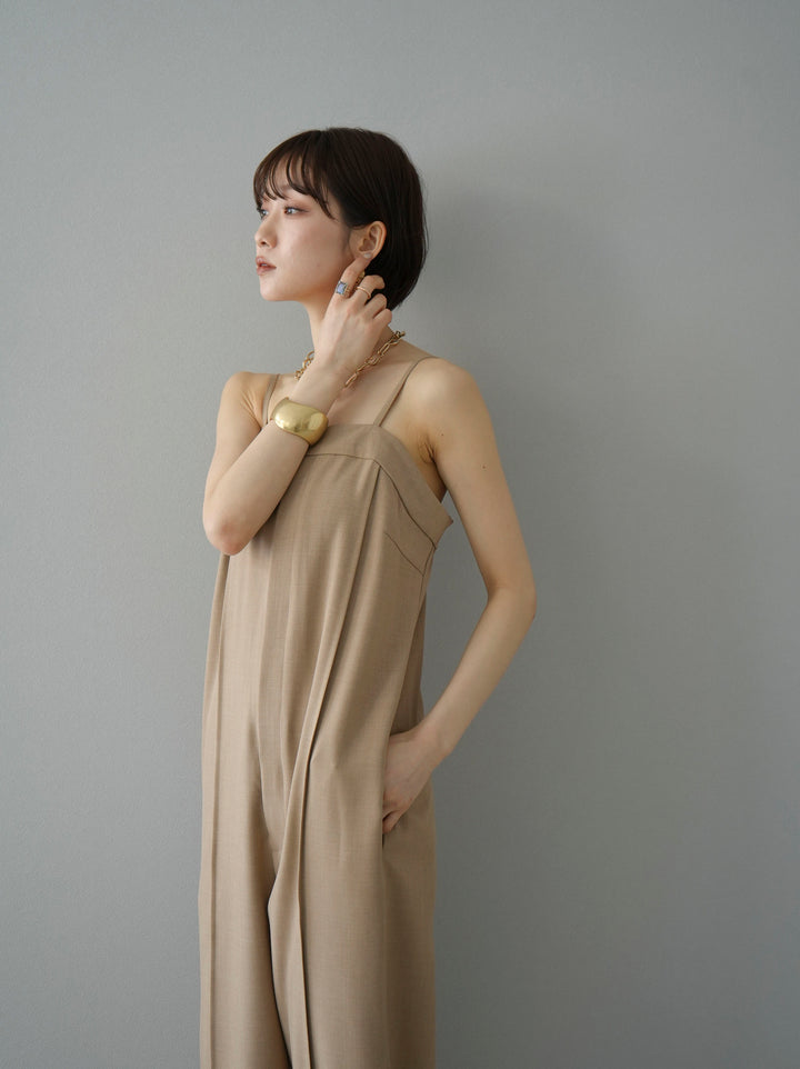 [Pre-order] Camisole over overalls/Beige