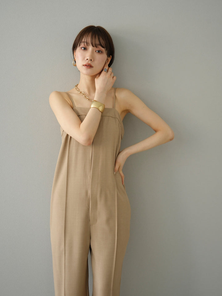 [Pre-order] Camisole over overalls/Beige