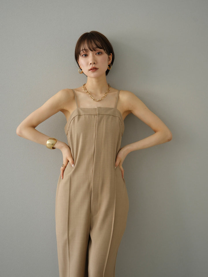 [Pre-order] Camisole over overalls/Beige