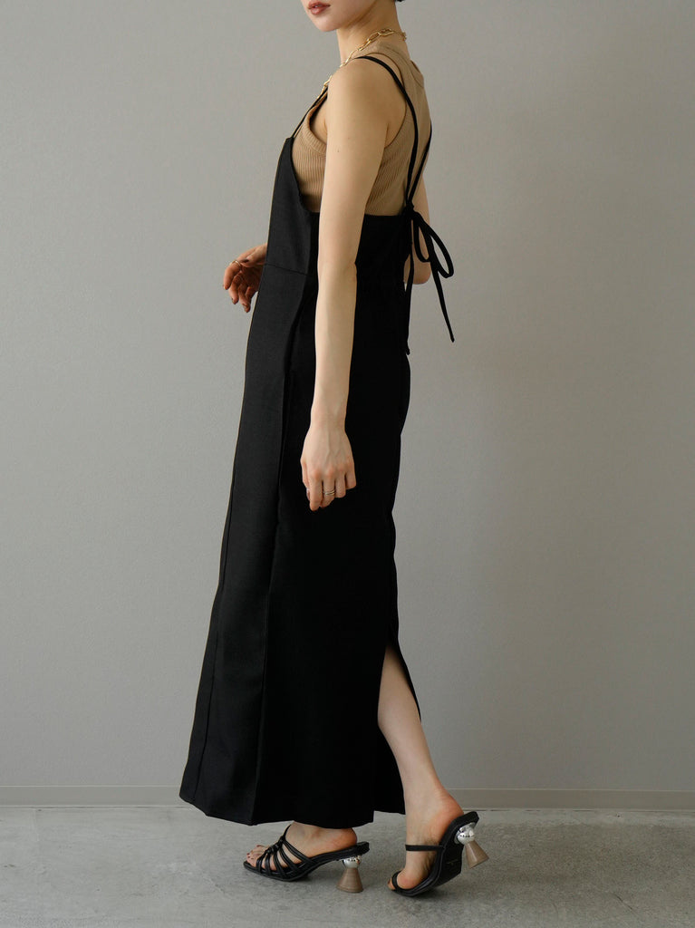 未使用級ꕥヌキテパ 2025 完売品 別注 ブラックポプリン オーガンザキャミ set-17153-23_a57b326a-fbff-