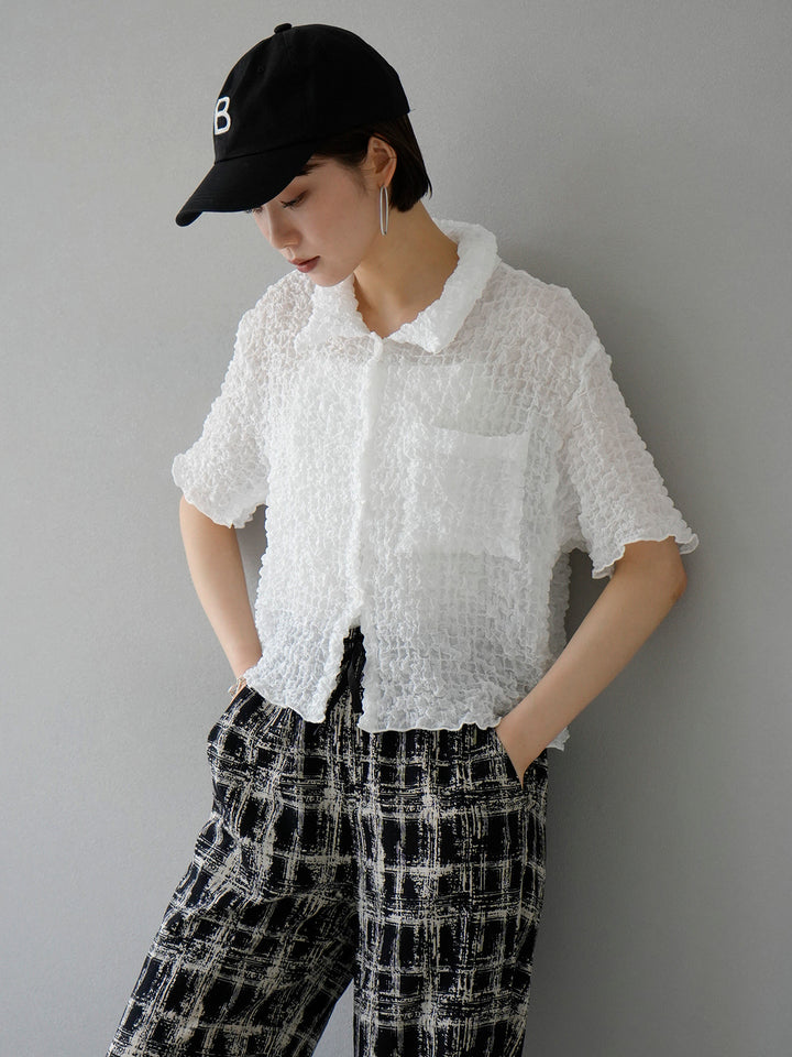 [Pre-order] Pokopoko Washer Shirt/White
