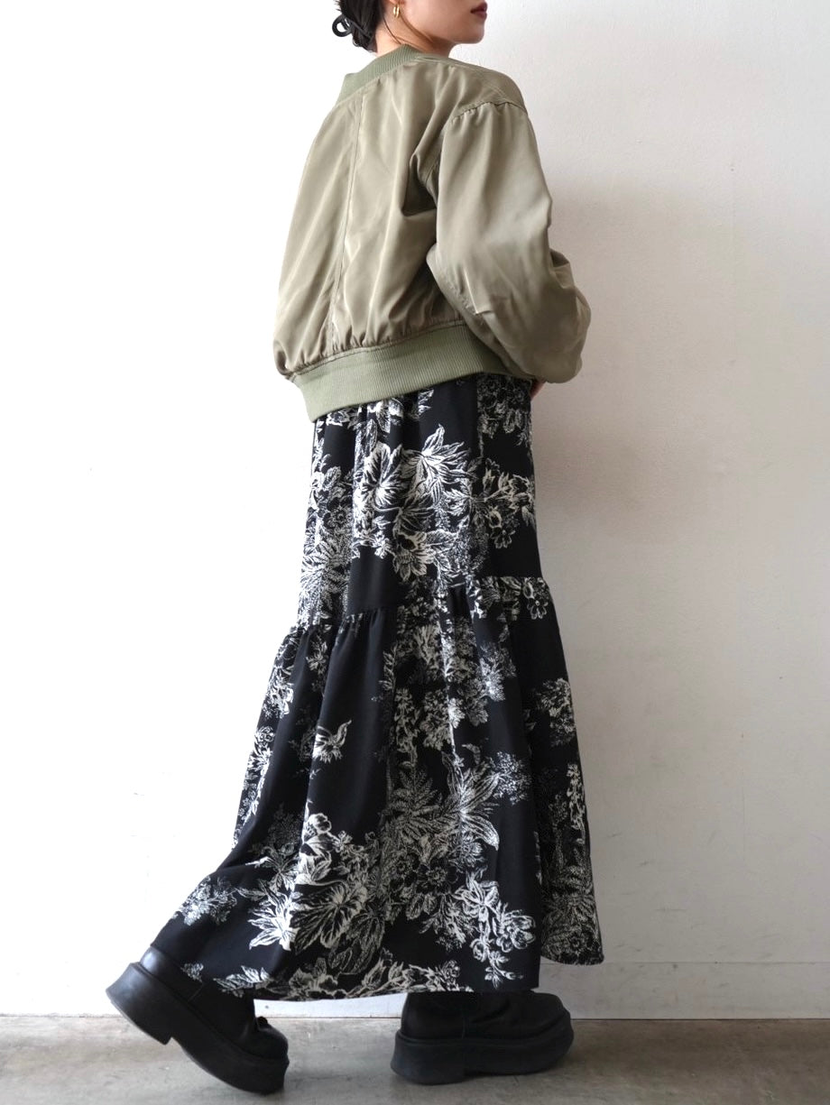 [Pre-order] All-over color-coordinated dress/botanical