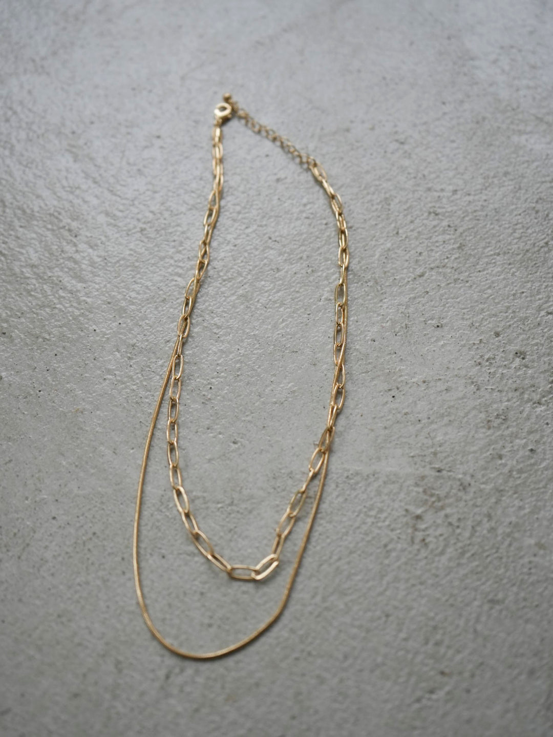 [Pre-order] DOUBLE CHAIN ​​NECKLACE/Gold