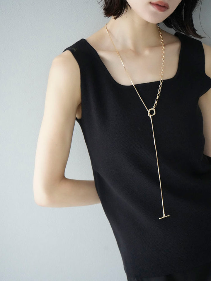 [Pre-order] 3WAY MIX CHAIN ​​LONG NECKLACE/Gold