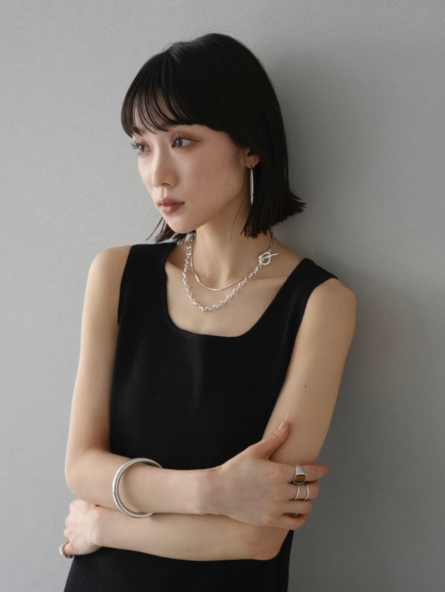 [Pre-order] 3WAY MIX CHAIN ​​LONG NECKLACE/Silver