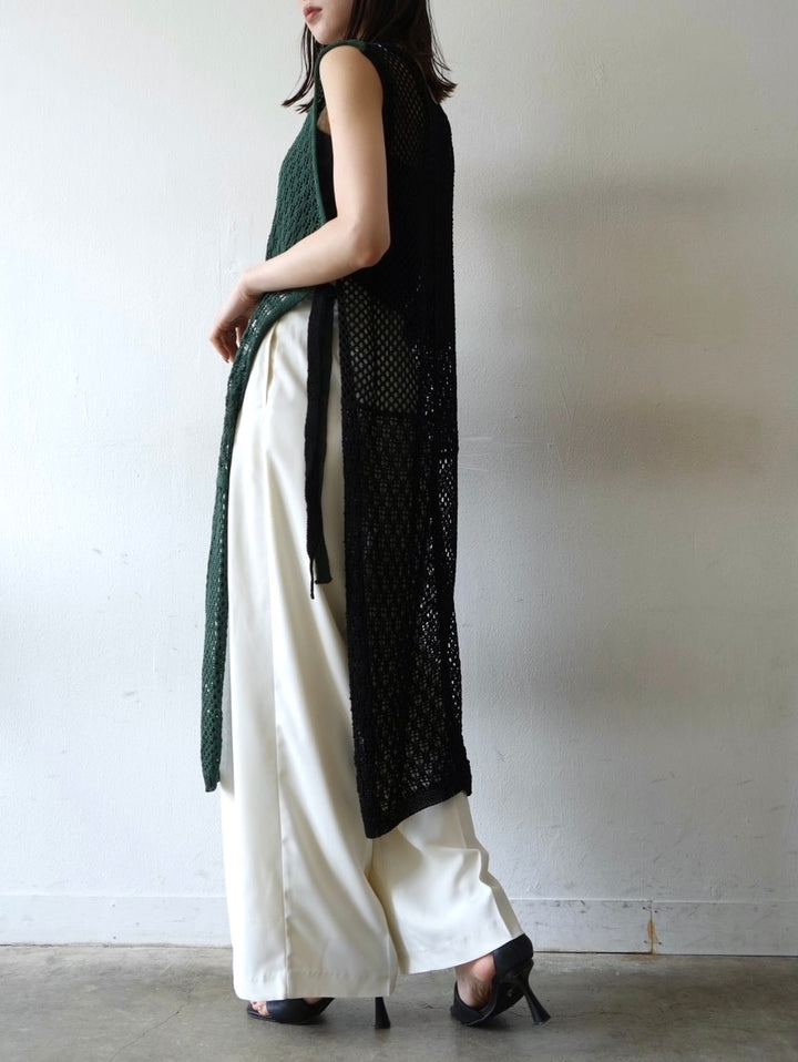 [Pre-order] Double-pleated wide pants/ivory